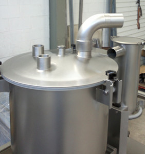 Pièce inox sablé qualité alimentaire